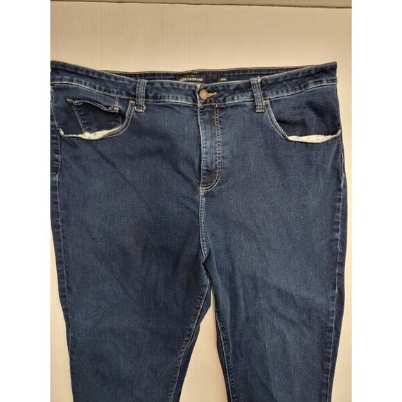 Lucky Brand Jeans Womens Plus 24W Emma Leggings Dark Was Stretch High Rise - Picture 3 of 12